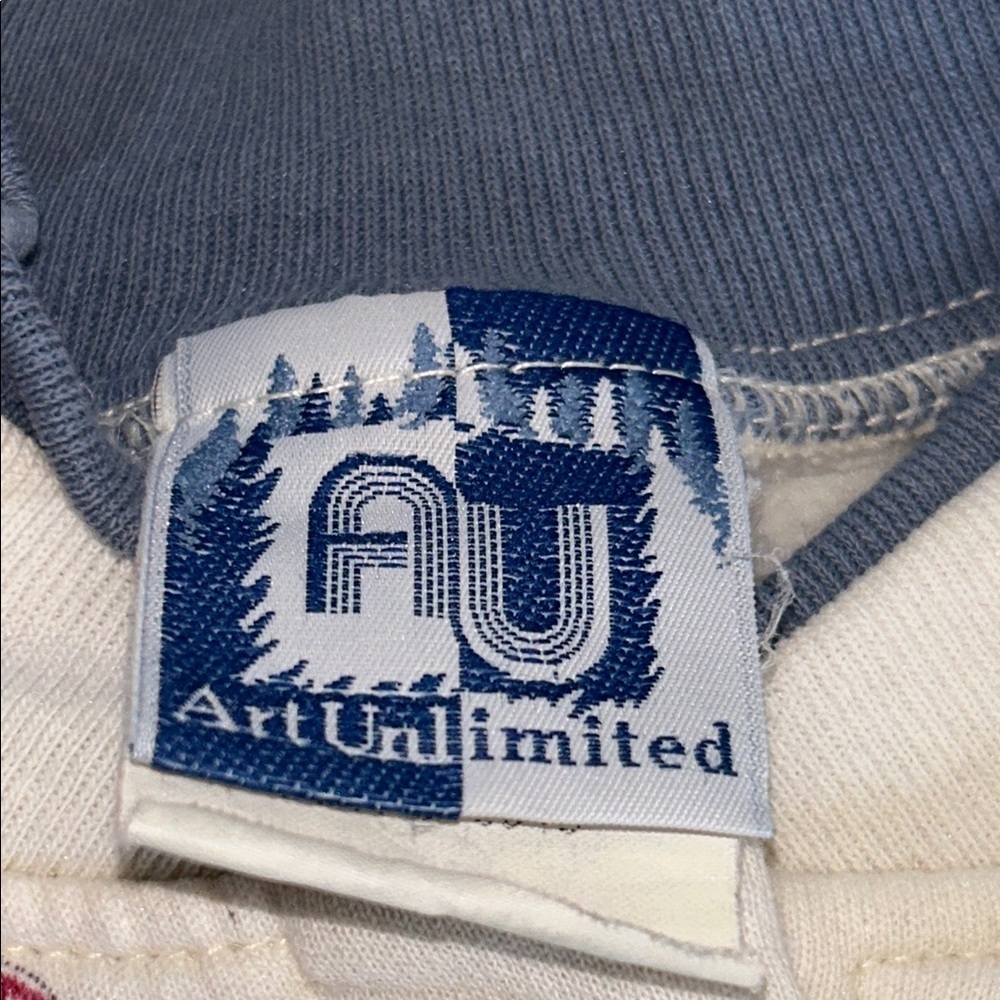 Vintage 90s Native American Unlimited Sportswear All Over Sweatshirt W/ Pockets - Picture 9 of 10